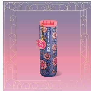 Starbucks Wicked Glinda Pearl Tumbler with G charm